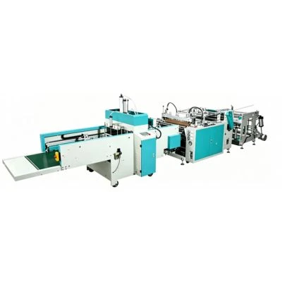 Automatisk Single Line Plastic T-Shirt Bag Making Machine